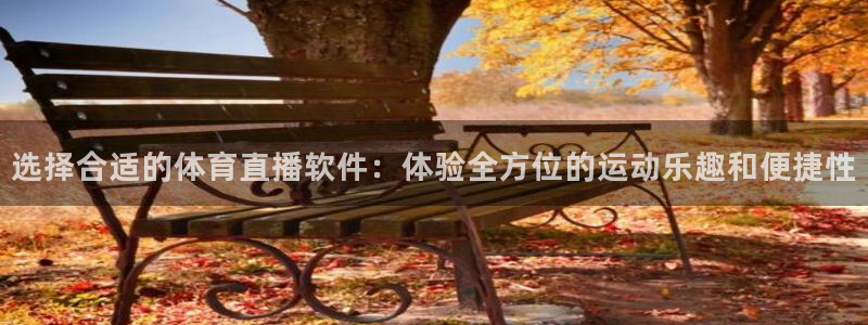 直播熊猫：选择合适的体育直播软件：体验全方位的运动乐趣和便捷性