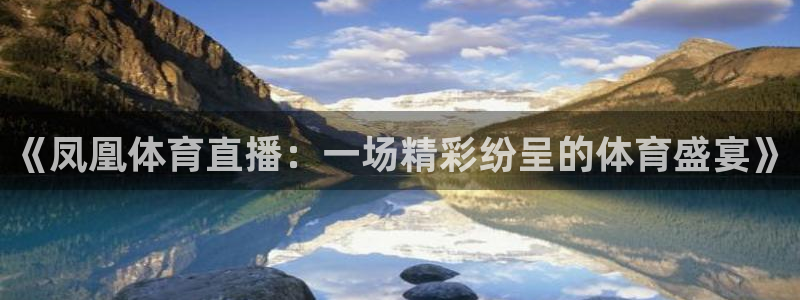 熊猫体育直播足球：《凤凰体育直播：一场精彩纷呈的体育盛宴》